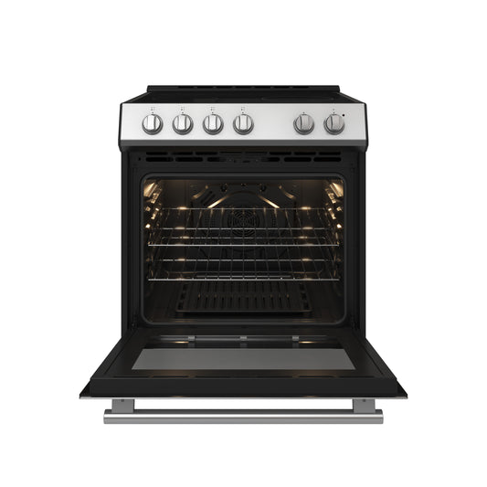 Forno Leonardo 30-Inch Stainless Steel Electric Range, True Convection, Energy Efficient