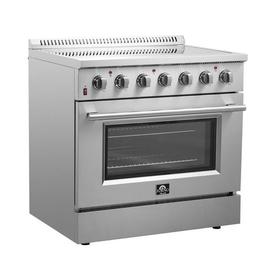 Forno Galiano 36-Inch Freestanding Electric Range, True Convection, Energy Efficient