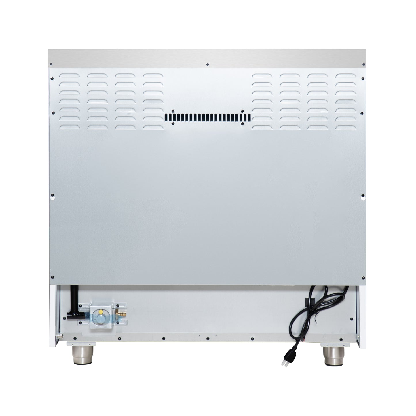 Forno Massimo 36-Inch White Freestanding Gas Range, 6 Sealed Burners, Convection Oven, Energy Efficient