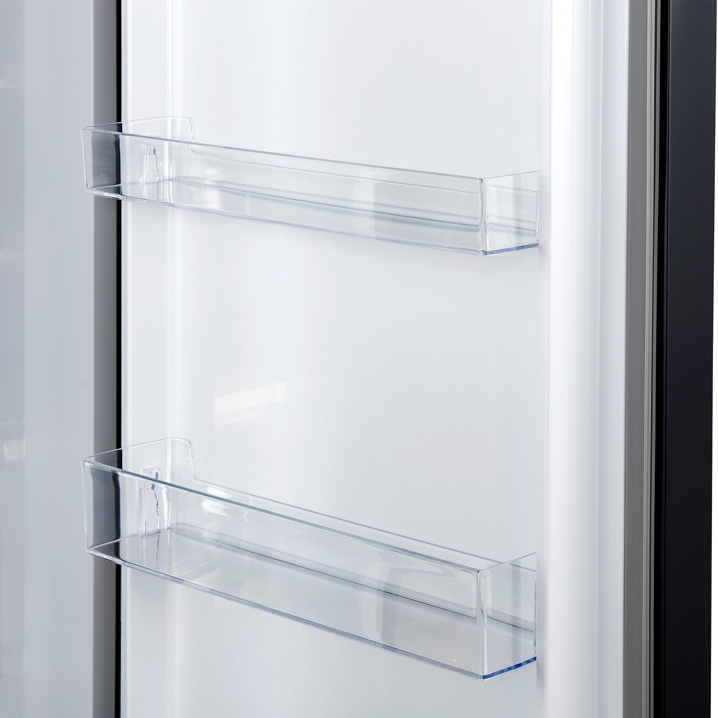 Forno Maderno 28-Inch Built-In Convertible Refrigerator in Black with Antique Brass Handle, 13.6 cu.ft. Right Swing with Decorative Trim - 32-Inch Wide