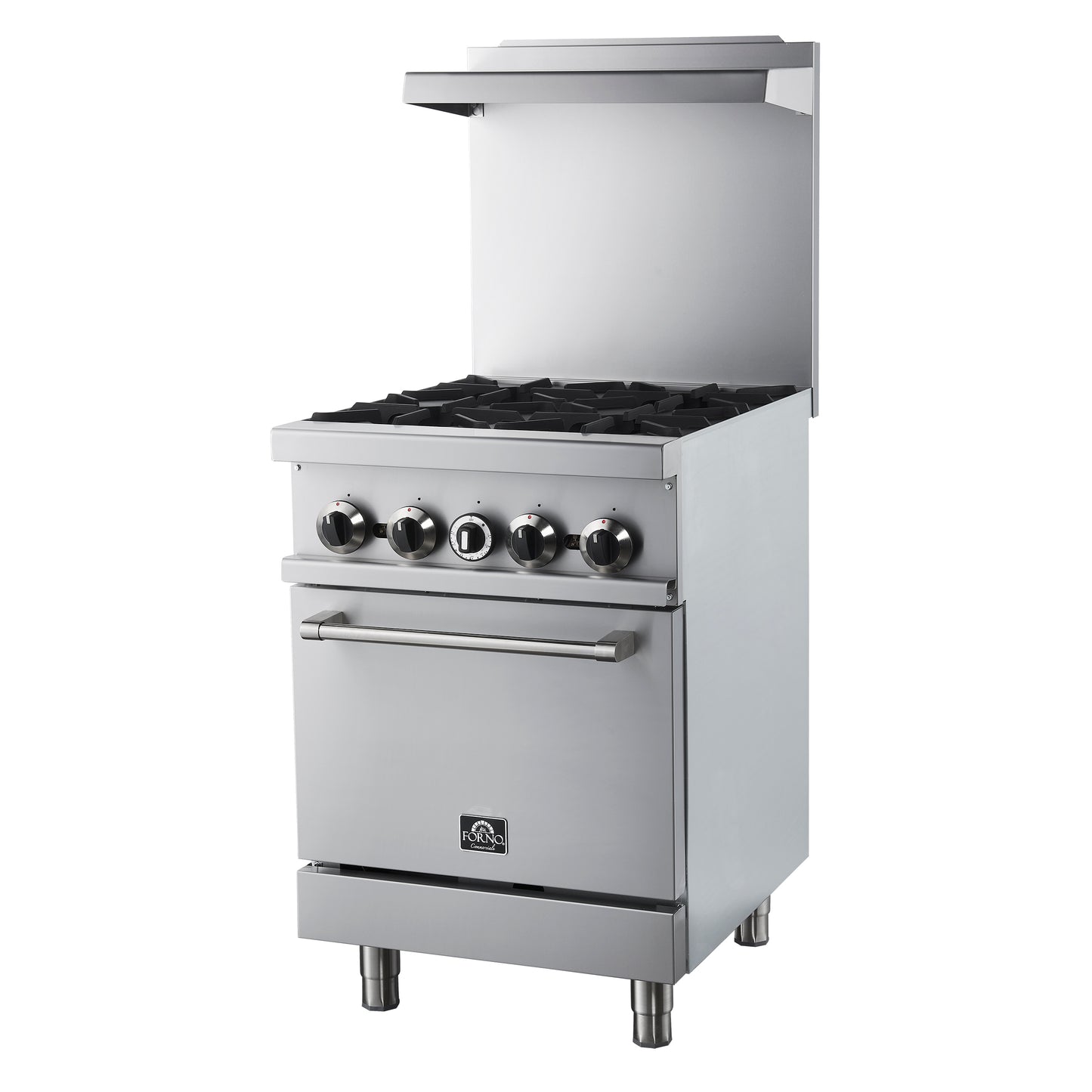 Forno Commerciale 24 Inch Gas Range with 4 Burners