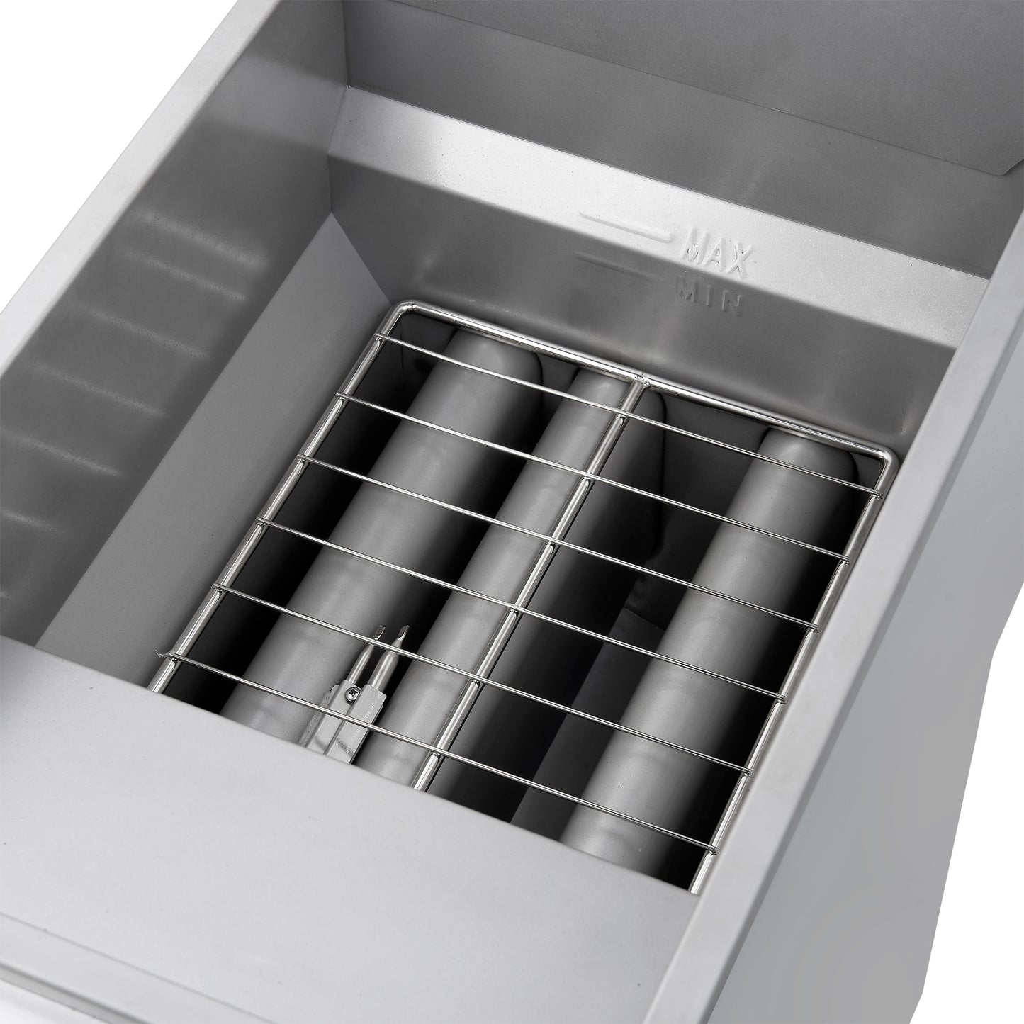 Forno Commerciale Natural Gas Deep Fryer, 3 Burners 90,000 BTU, 40 lbs, Millivolt Control