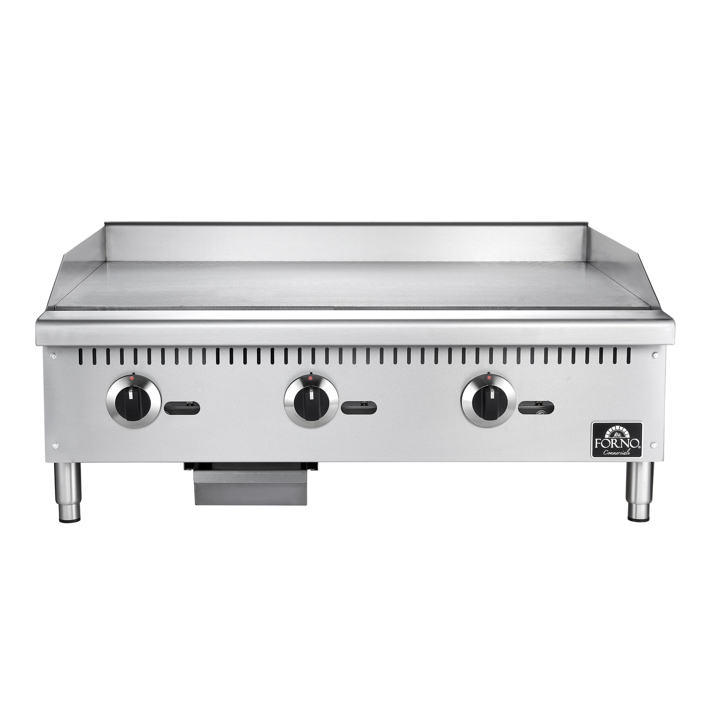 Forno Commerciale 36 Inch Gas Griddle, 3 Burners