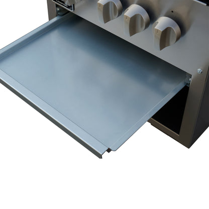 Forno Commerciale gas stock pot range, 2 powerful 3-ring burners, 160,000 BTU, durable stainless steel, heavy-duty cast iron grates