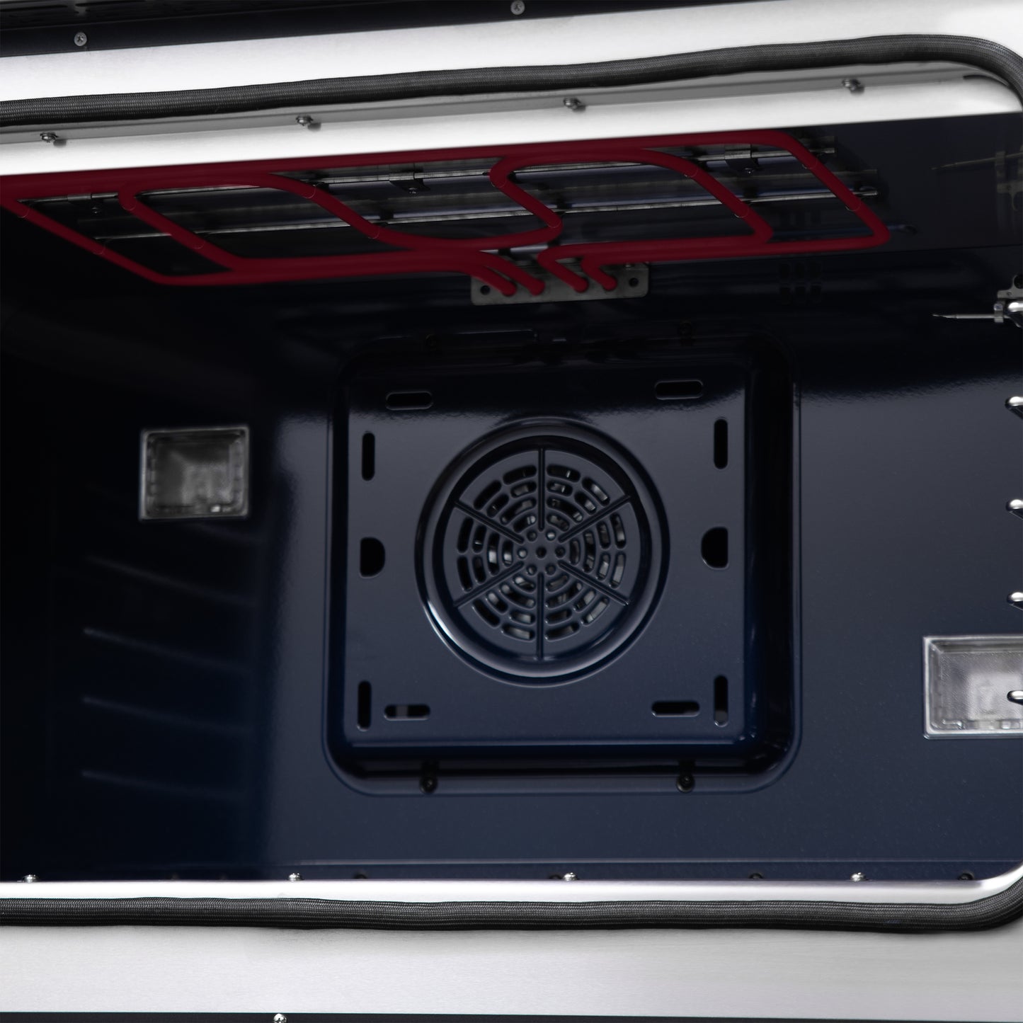 Forno Capriasca 36 Inch Freestanding French Door Dual Fuel Range in Black with Antique Brass Accessories, 6 Burners, True Convection Oven