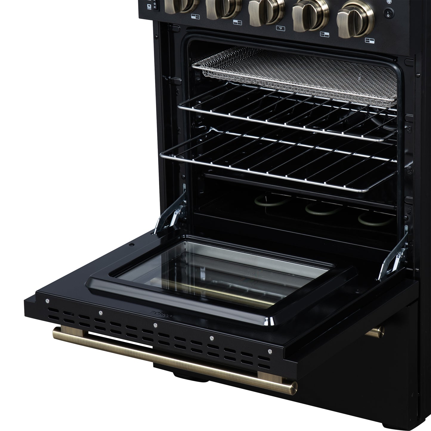 Forno Loiano 24 Inch Freestanding Electric Range in Black