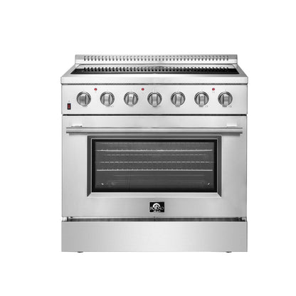 Forno Galiano 36-Inch Freestanding Electric Range, True Convection, Energy Efficient