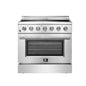 Forno Galiano 36-Inch Freestanding Electric Range, True Convection, Energy Efficient