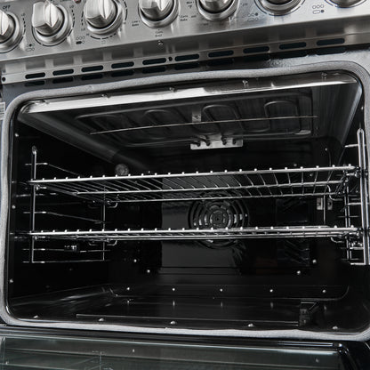 Forno Paolo 30-Inch Freestanding Electric Range, Stainless Steel, 4.38 cu.ft, True Convection Oven, Energy Efficient