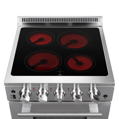 Forno Loiano 24-Inch Freestanding Electric Range, Canada Version, No Rotisserie Function, Plug and Cord Included