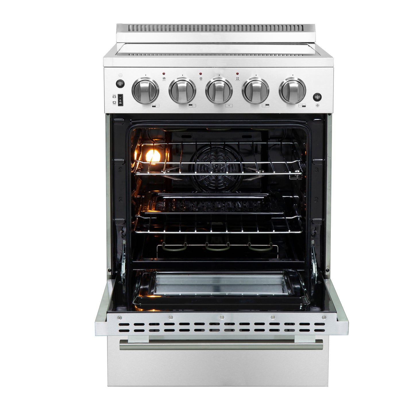 Forno Loiano 24-Inch Freestanding Electric Range, Canada Version, No Rotisserie Function, Plug and Cord Included