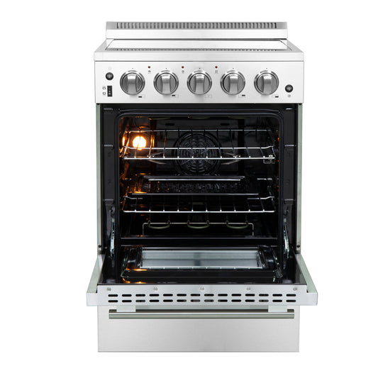 Forno Loiano 24-Inch Freestanding Electric Range, Canada Version, No Rotisserie Function, Plug and Cord Included