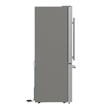 Forno Milano 2-Piece 62-Inch Freestanding Dual Bottom Freezer Refrigerator, Stainless Steel – 34.4 cu.ft, Touch Control, Ice Maker