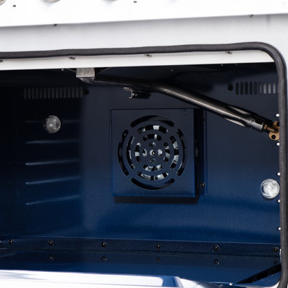 Forno Massimo 36-Inch White Freestanding Gas Range, 6 Sealed Burners, Convection Oven, Energy Efficient