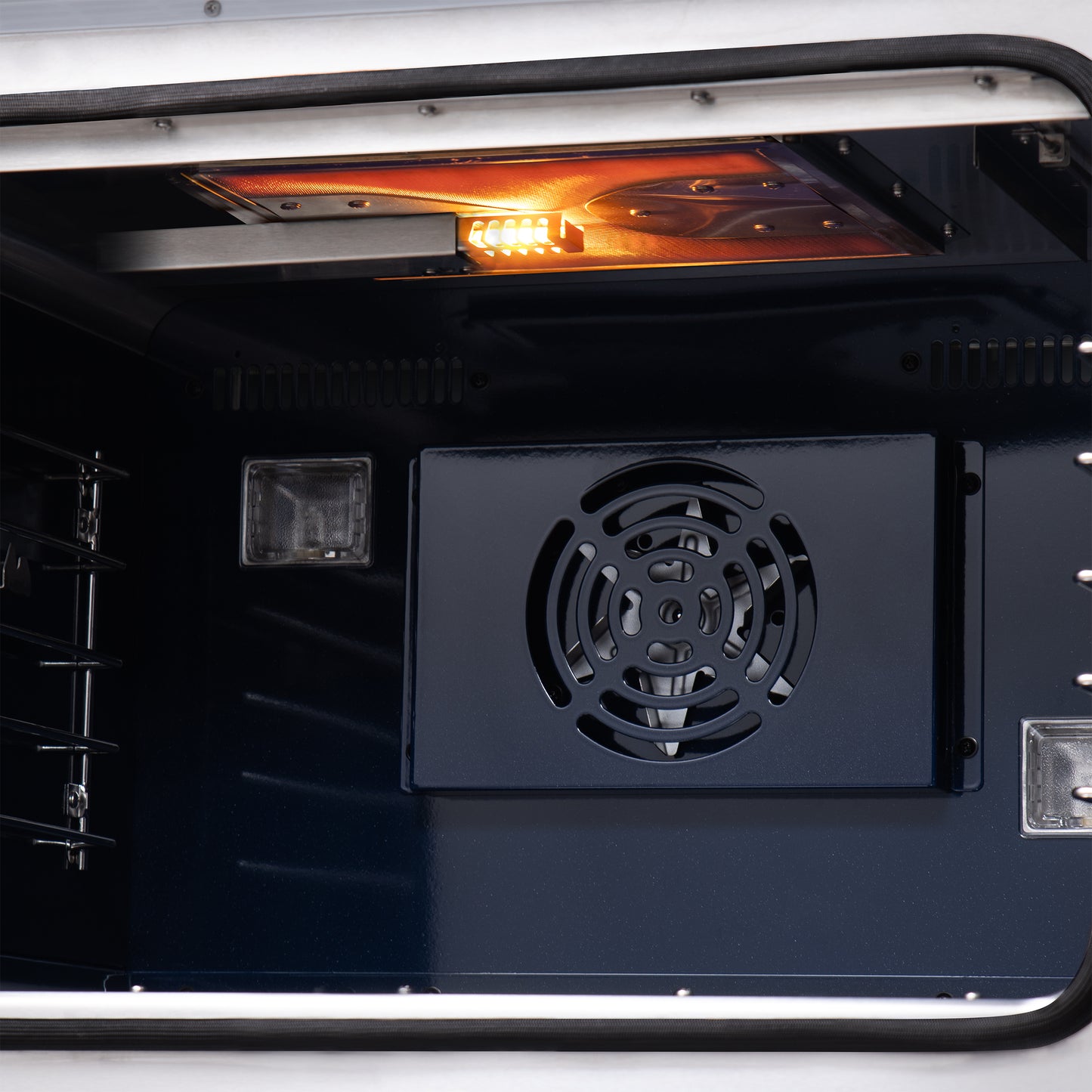 Forno Capriasca 48-Inch Black Freestanding French Door Gas Range, 8 Burners, Convection Oven, Energy Efficient