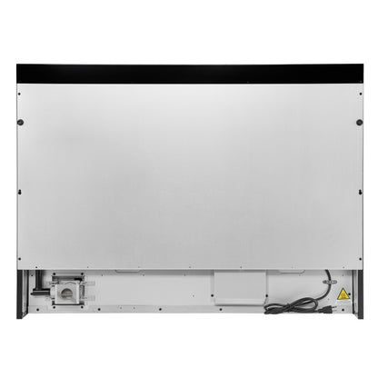 Forno Antico 48-Inch Freestanding Gas Range, Black, Antique Brass Design, 8 Burners, Griddle, Double Ovens, Energy Efficient