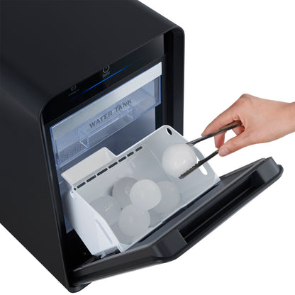 Sferico 11-in Ice Maker, black, 32 clear 2-in slow-melting spheres daily, stores more than 10 balls