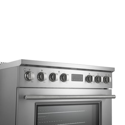 Forno Torino 36 Inch Induction Range with True Convection and Air Fry