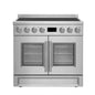 Forno Torino 36 Inch French Door Induction Range with Air Fryer and True Convection Oven