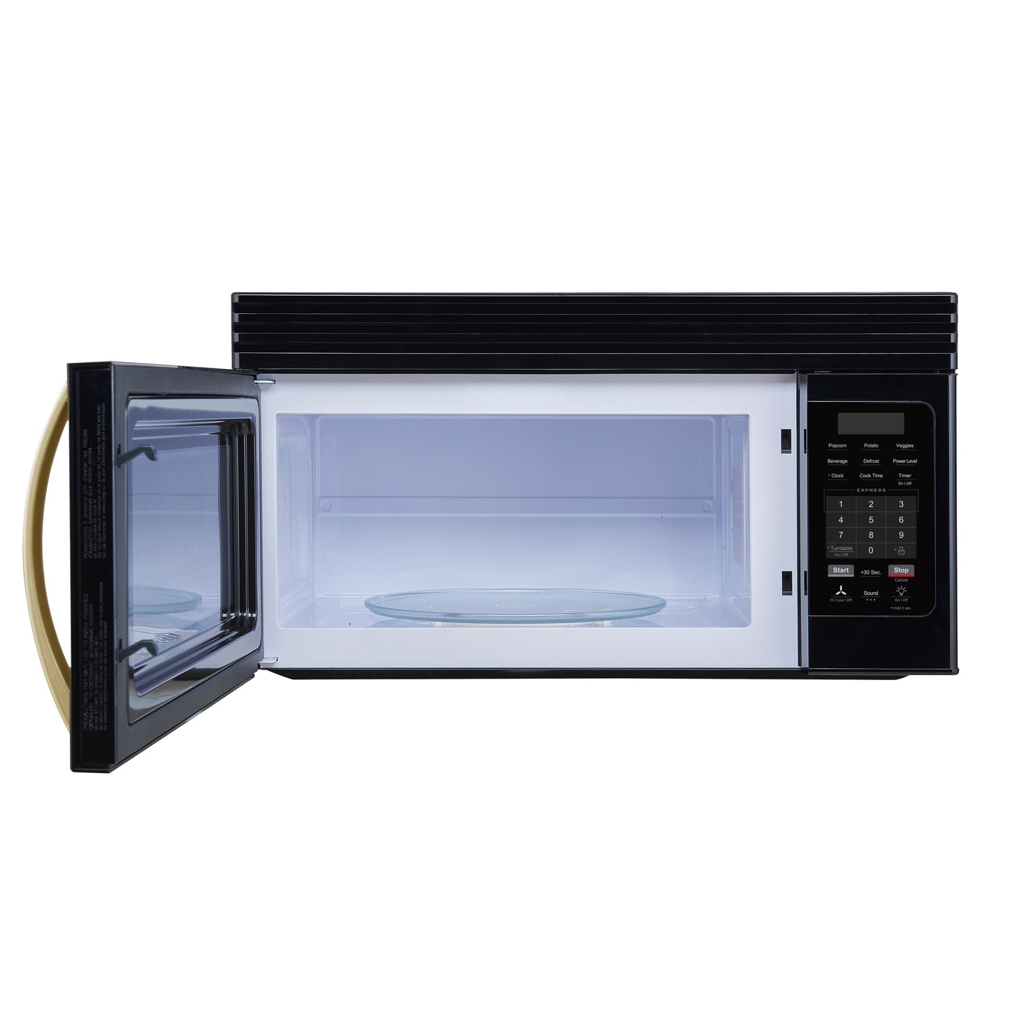 Forno Scalo 30-Inch Over the Range Microwave, Black – 1.6 cu.ft, 300 CFM Vent, Touch Control, LED Light