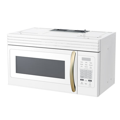 Forno Scalo 30-Inch Over the Range Microwave, White – 1.6 cu.ft, 300 CFM Vent, Touch Control, LED Light