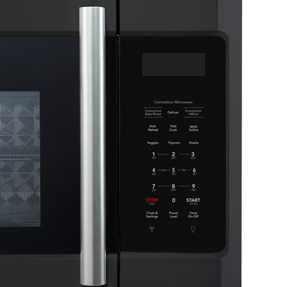 Forno Fornace 30-Inch Over the Range Convection Microwave, Black – 1.5 cu.ft, 300 CFM Vent, Touch Control, LED Light