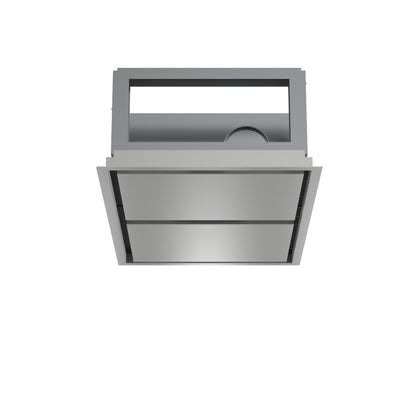 FORNO Arezzo 44-Inch Recessed Ceiling Range Hood, Dual Motors, 1200 CFM, Hybrid Filters, Remote Control