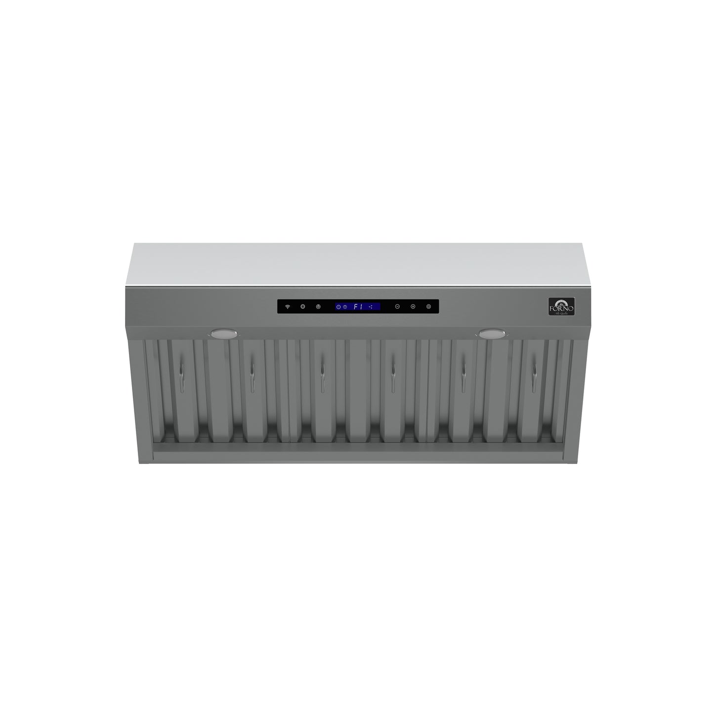 Forno Palazzo 36-Inch Wall Mounted Range Hood, Stainless Steel, Heavy Duty Baffle Filters, Remote Control