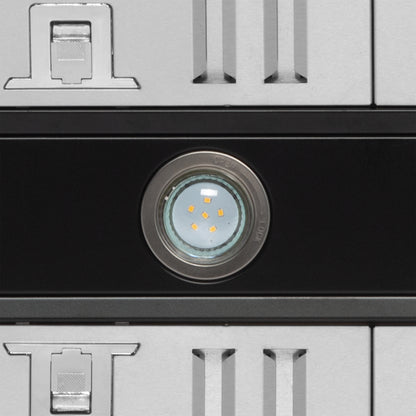 Forno Aria 36 Inch Wall-Mounted Range Hood in Black