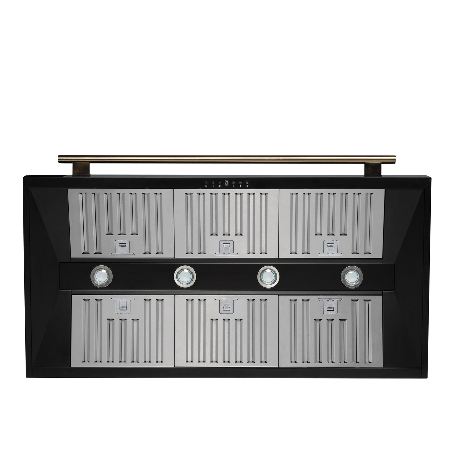 Forno Aria 48 Inch Wall-Mounted Range Hood in Black