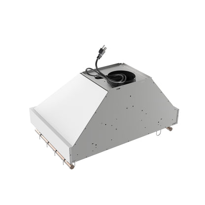 Forno Venezia 30 Inch Wall-Mounted Range Hood in White with Touch Controls and Baffle Filters