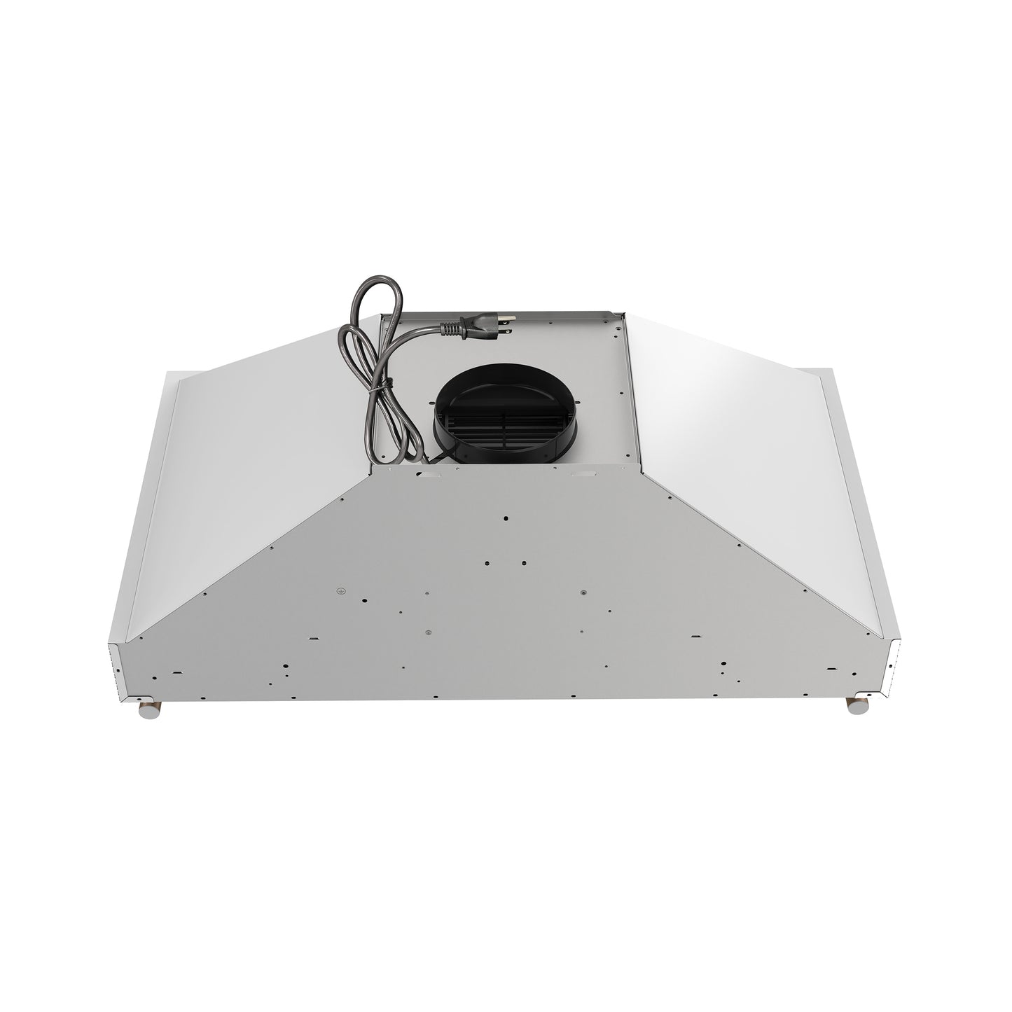 Forno Venezia 36 Inch Wall-Mounted Range Hood in White with Touch Controls and Baffle Filters