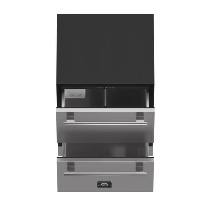 Forno Cosenza 24" Built-In Indoor/Outdoor Drawer Freezer with Ice Maker, 4.69 cu.ft.