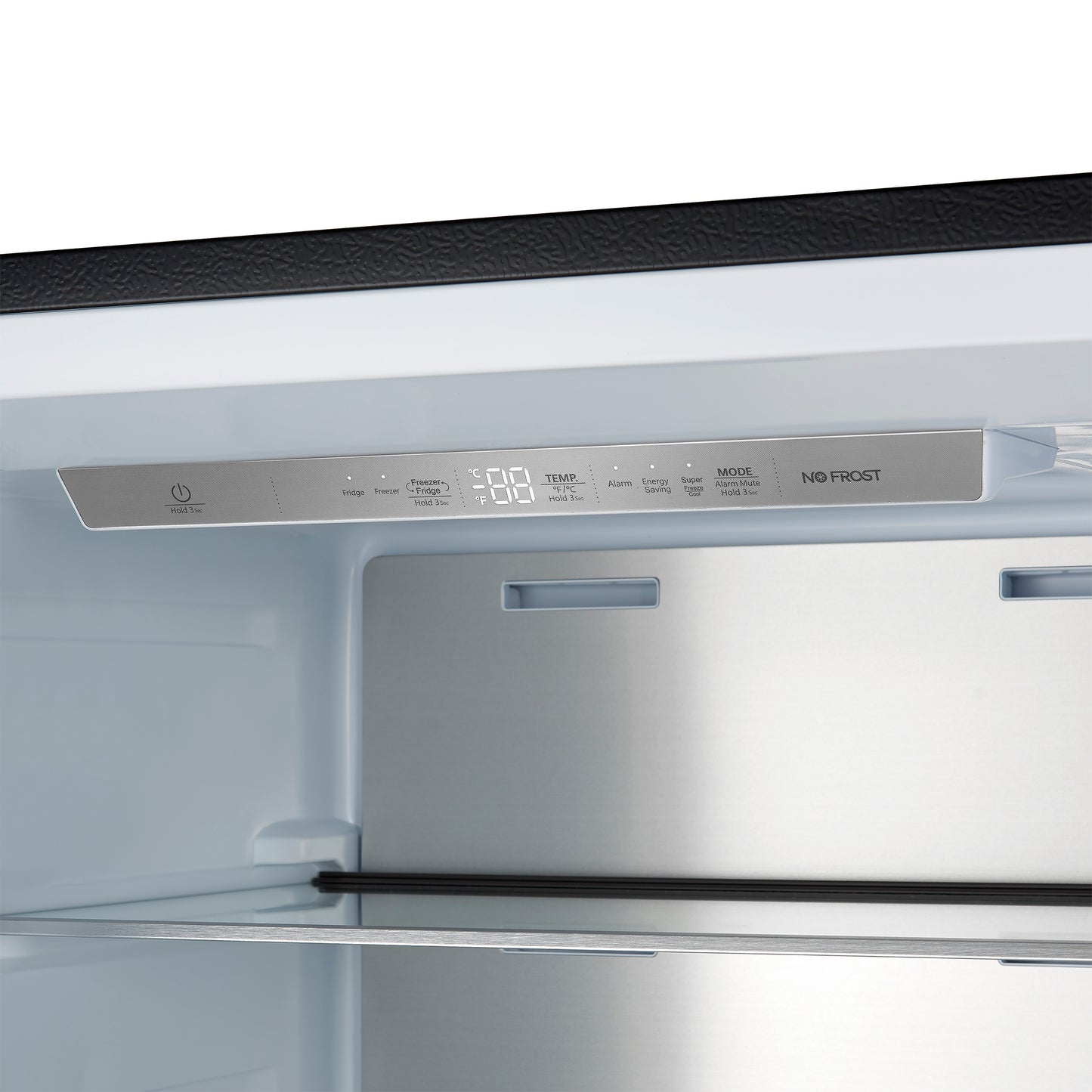 Forno Maderno 2-28-Inch Wide Convertible Refrigerator/Freezer in Black, Decorative Trim Grill, 27.2 cu.ft, 84-Inch High, ENERGY STAR Certified