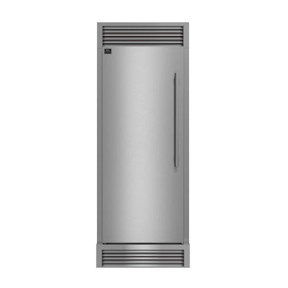 Forno Maderno 28" Built-In Convertible Refrigerator, 13.6 cu.ft. Left Swing with Decorative Grill - 32" Wide