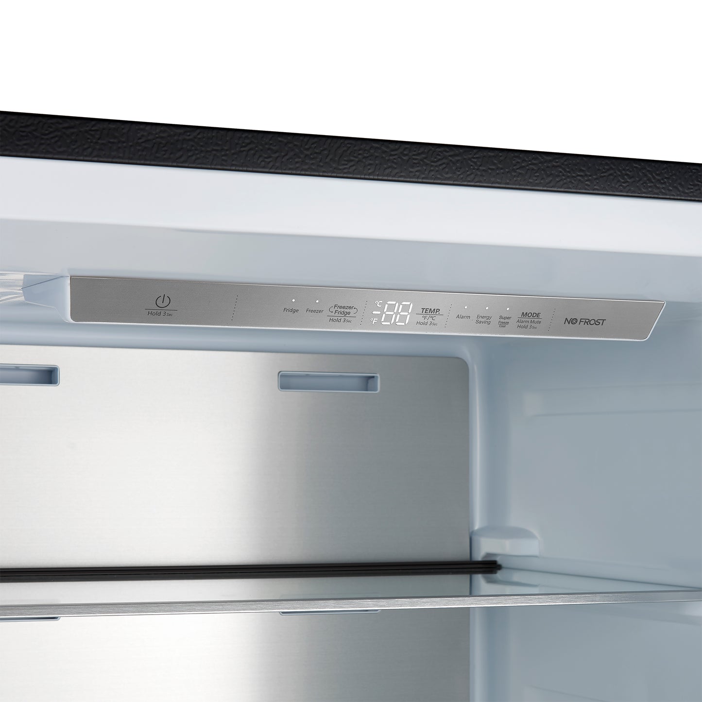 Forno Maderno 2-28-Inch Wide Convertible Refrigerator/Freezer in Black, Decorative Trim Grill, 27.2 cu.ft, 84-Inch High, ENERGY STAR Certified