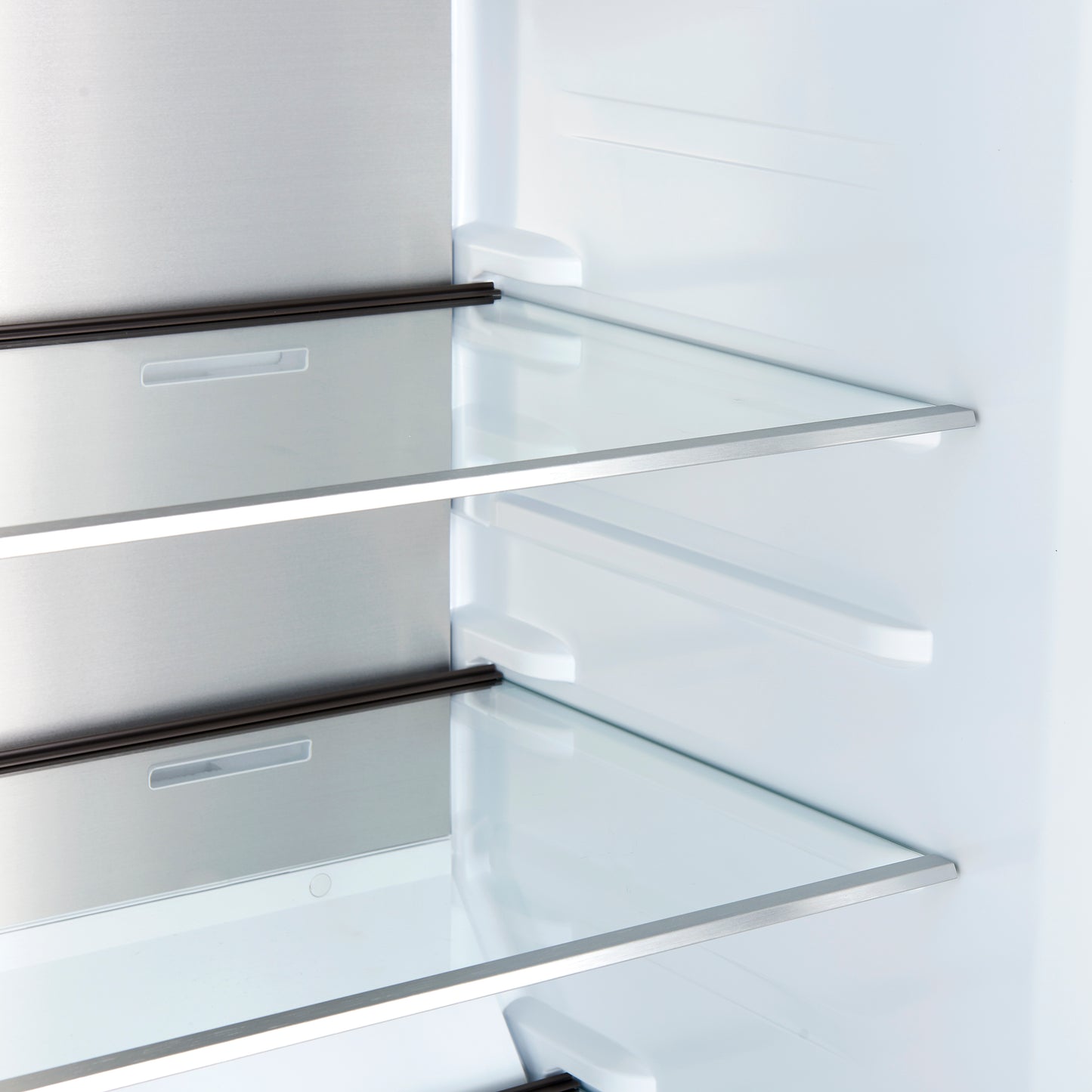 Forno Maderno 2-28-Inch Wide Convertible Refrigerator/Freezer in Black, Decorative Trim Grill, 27.2 cu.ft, 84-Inch High, ENERGY STAR Certified