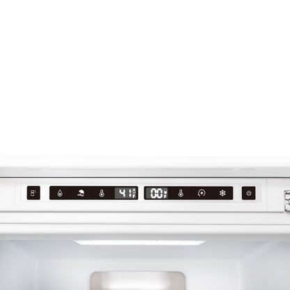 Forno Rivestito 22 Inch Panel Ready Bottom Freezer Refrigerator, 8.6 cu. ft., Total No Frost,  Fast Cool & Fast Freeze