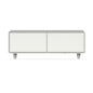 Forno Evoluto Tavolo 51-Inch White Smart Coffee Table – Dual Refrigerator Drawers, Bluetooth 5.0 Audio, Wireless Charging & RGB Ambient Light
