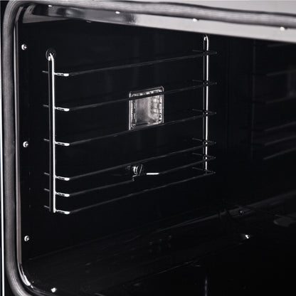 Forno Asti 30-Inch Double Electric Wall Oven with Upper French Doors in White & Antique Brass, 7.36 cu. ft. Dual True Convection, 7,200W, Air Fry, Sous Vide, Self-Clean