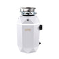 FORNO ACQUA BrightDIAMOND Moonstone 3/4HP Super Quiet Garbage Disposal Corded with Motion Sensor Cabinet Light & Pre-Wired Air Switch